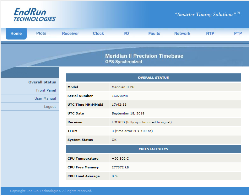 Meridian II Sample Web Page